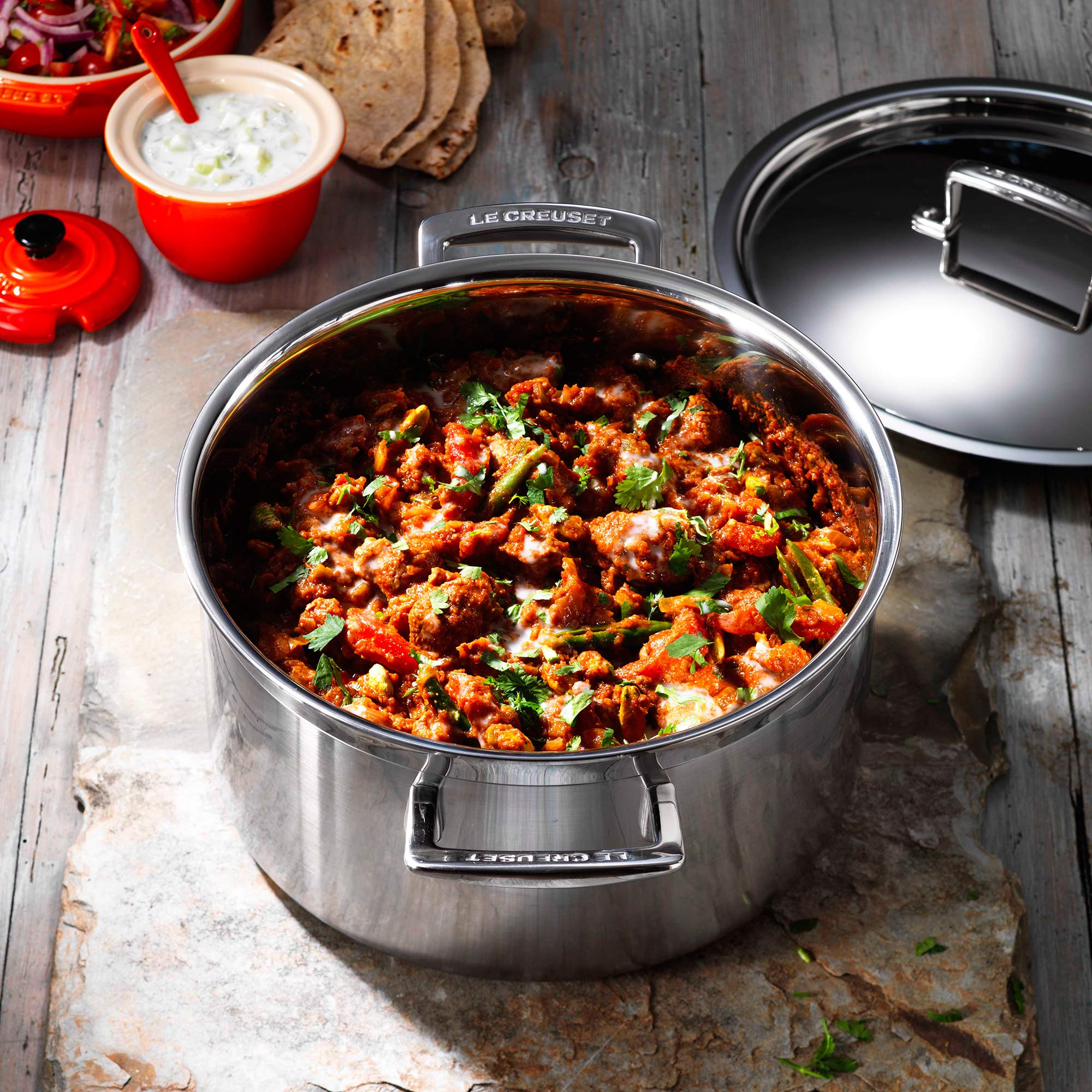 le-creuset-casseruola-alta-3-ply-con-coperchio-in-acciaio-inox-18-cm-2-3-l-compa image 2