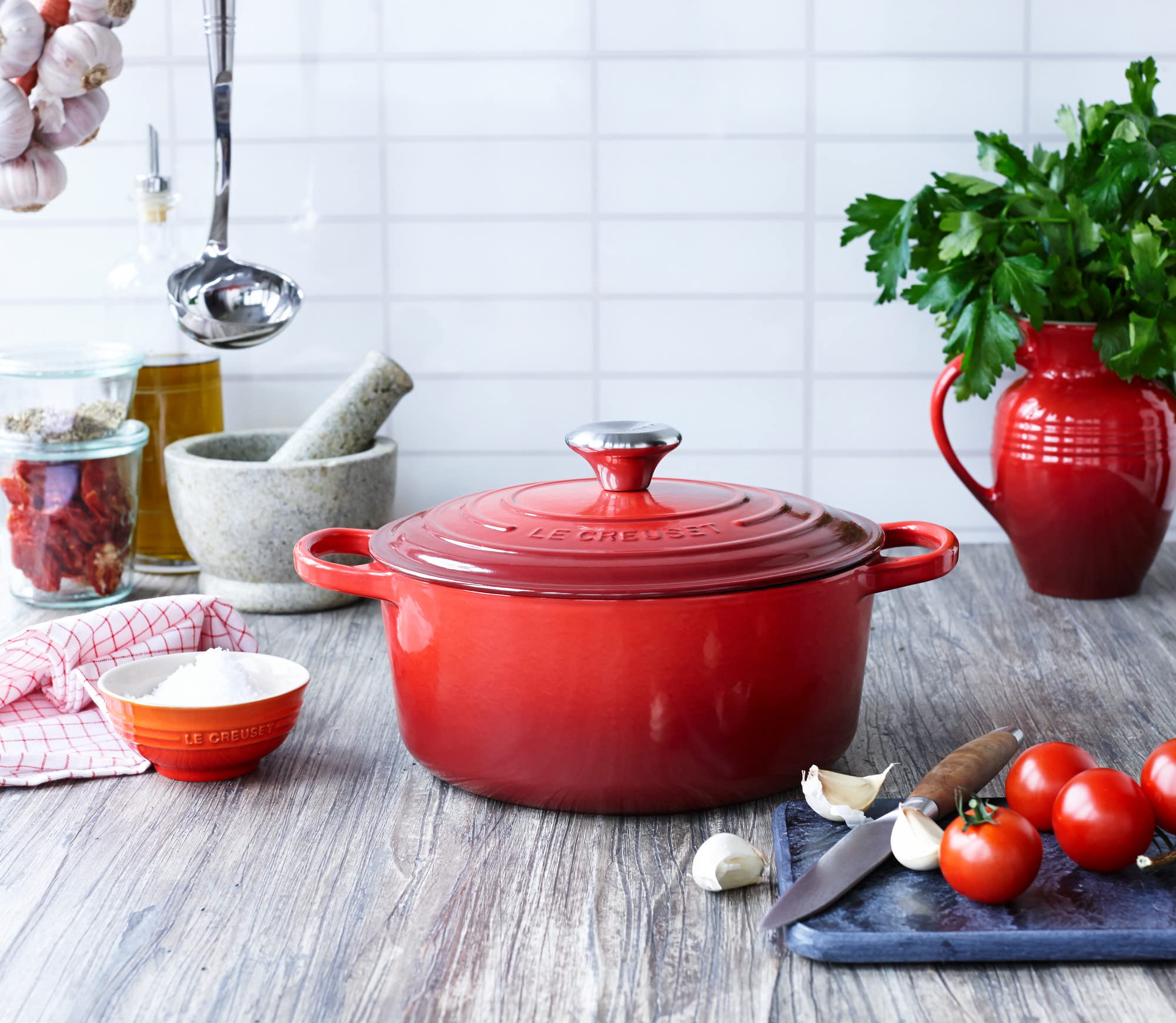 le-creuset-cocotte-rotonda-evolution-ghisa-vetrificata-26-cm-con-coperchio-cilie image 5