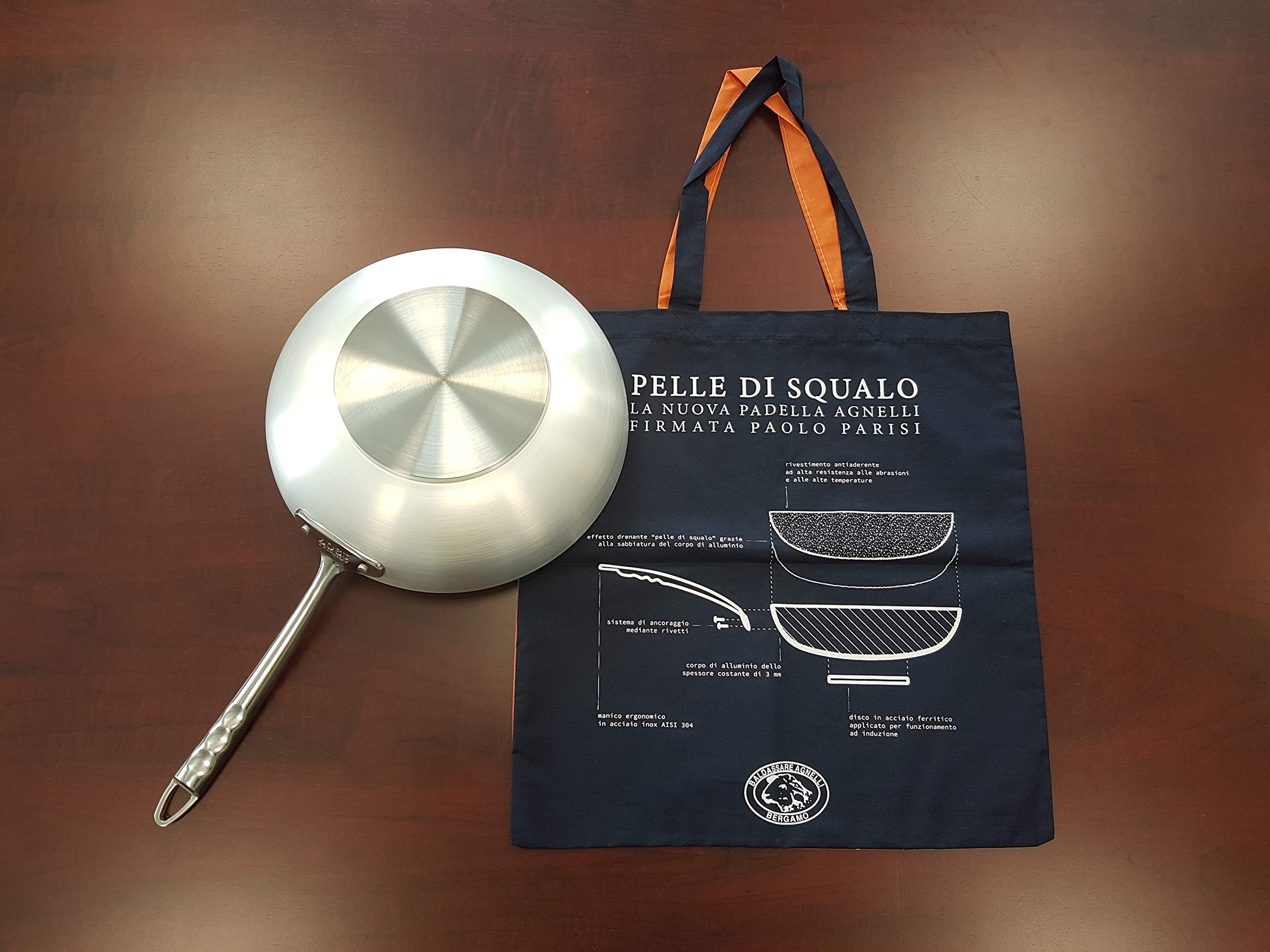 pentole-agnelli-padella-antiaderente-pelle-di-squalo-in-alluminio-32-cm-adatta-a image 5