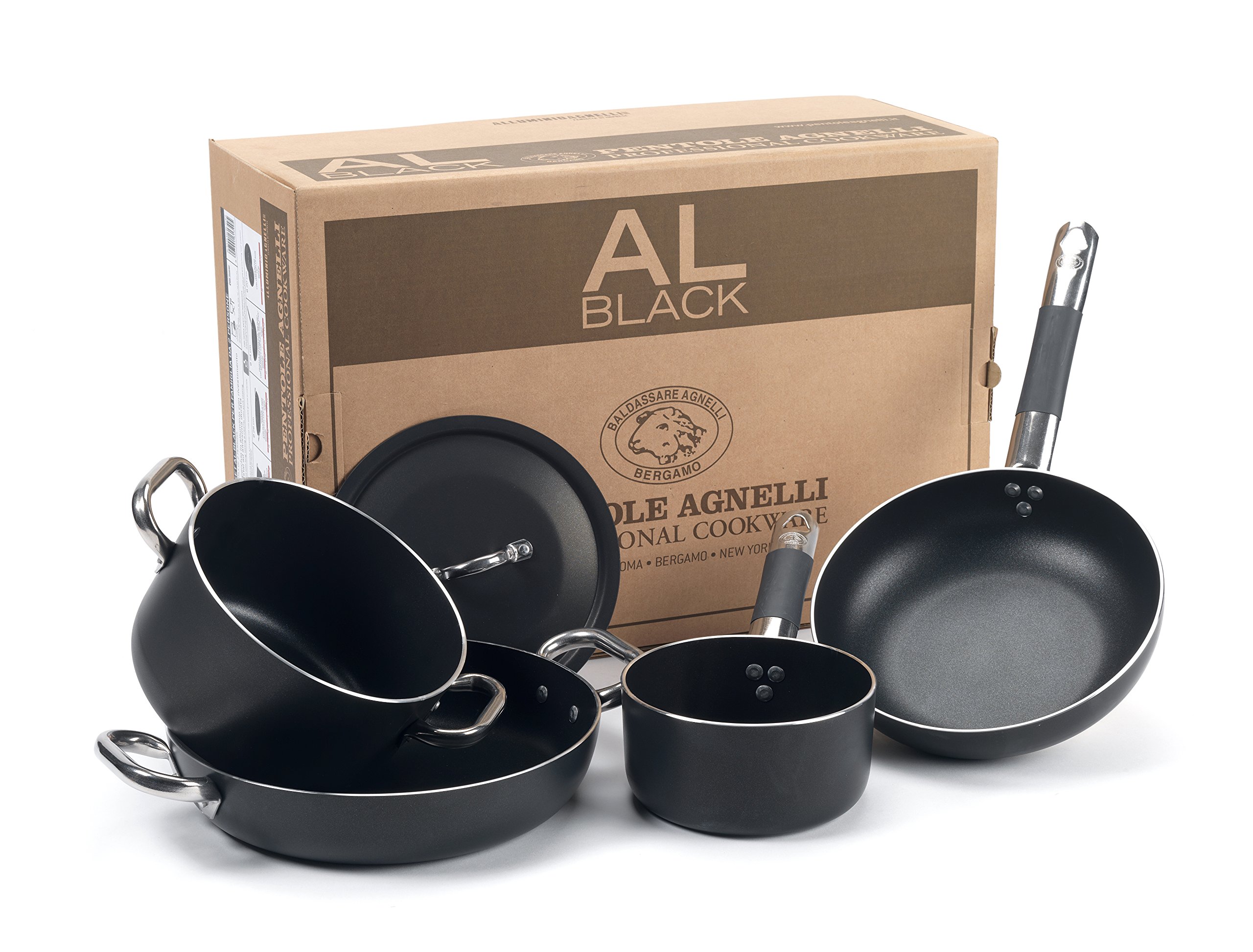 pentole-agnelli-all-black-set-per-4-persone-5-pezzi-in-alluminio-antiaderente-3- image 7